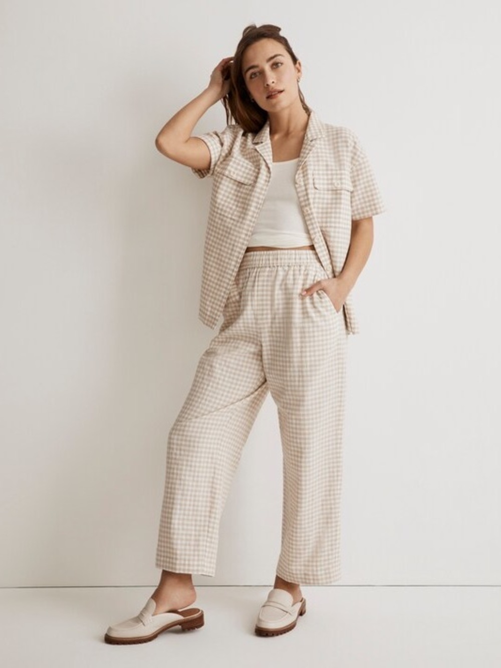 Madewell Gingham Set - Size M (Top & Bottom)